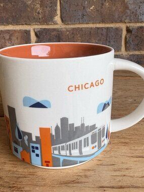Starbucks CHICAGO Skyline Coffee Mug YOU ARE HERE SERIES 2015 14 Oz.